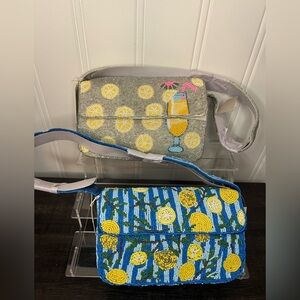 SILVER lemon beaded bag only 🩷